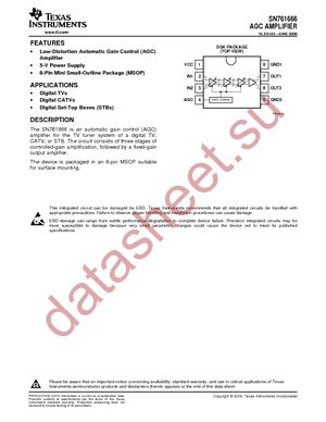 SN761666DGKR datasheet  